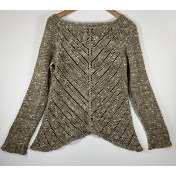 Georgina Estefania Sweater Womens Small Knit Wool Linen Pullover Made in USA - Picture 3 of 10